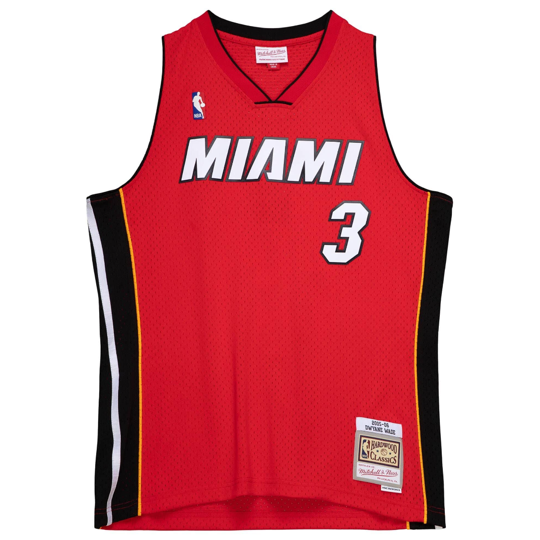M&N Miami Heat Dwyane Wade Swingman Jersey (2005-06/Alt)